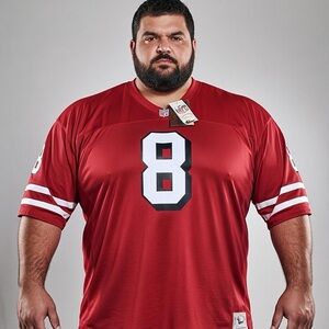 Steve Young 49ers No 8 Authentic 5XL Jersey New